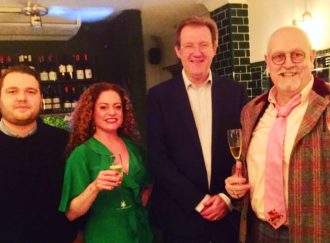 (L-R) Oliver from Divergent Drinks, Kate Alleston, Andy Winter and Andrew Kay