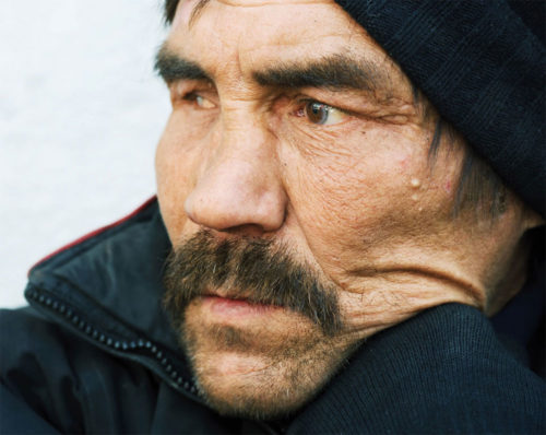 photo of homeless man