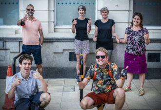 BHT Sussex staff at start of Brighton Legal Walk 2020