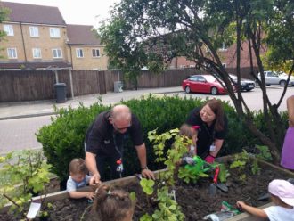 Groundscapes, one of our gardening contractors, at a community day