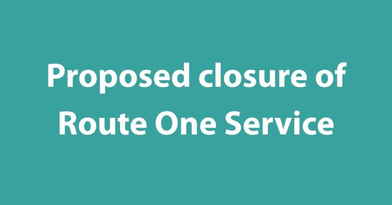 Closure of Route One